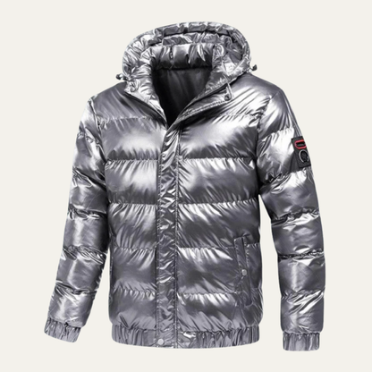 Men’s Glossy Insulated Puffer Jacket