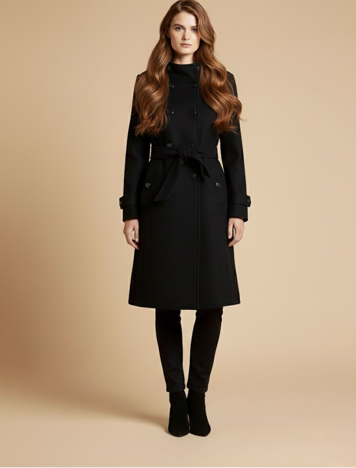 Classic Fit Belted Overcoat - Stylish & Tailored - BritishElegance