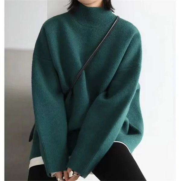 Cozy Women's Chunky Winter Knit Sweater - BritishElegance