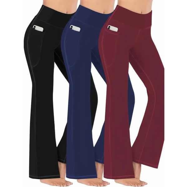 Comfortable Fit High Waisted Wide Leg Pants - BritishElegance