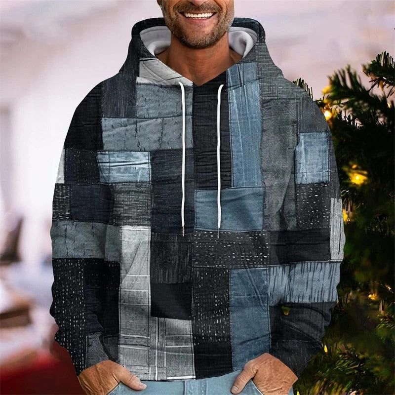 Classic Plaid Hooded Sweatshirt