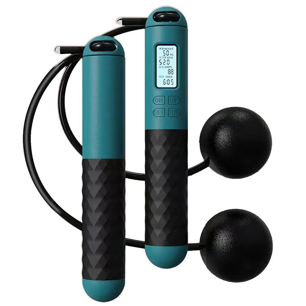 Wireless Fitness Jump Rope with LCD Display for Workout