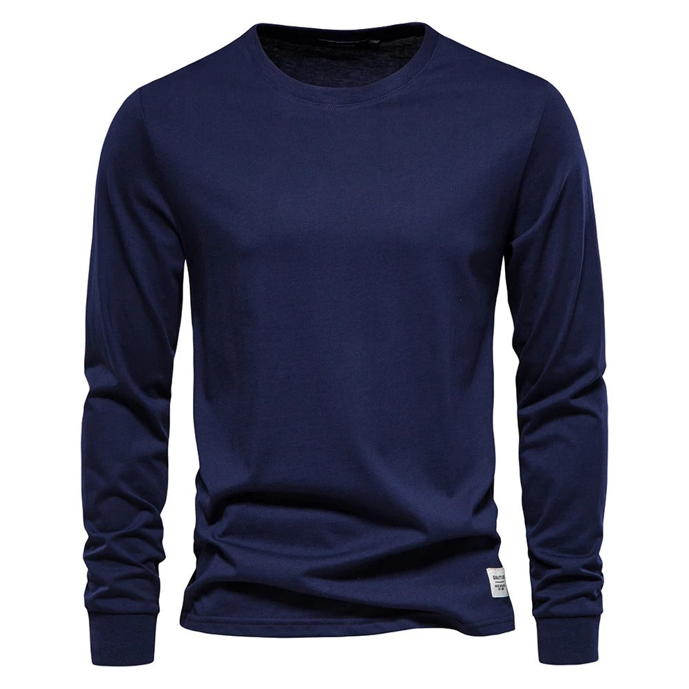 Classic Fit Long Sleeve T-Shirt - BritishElegance