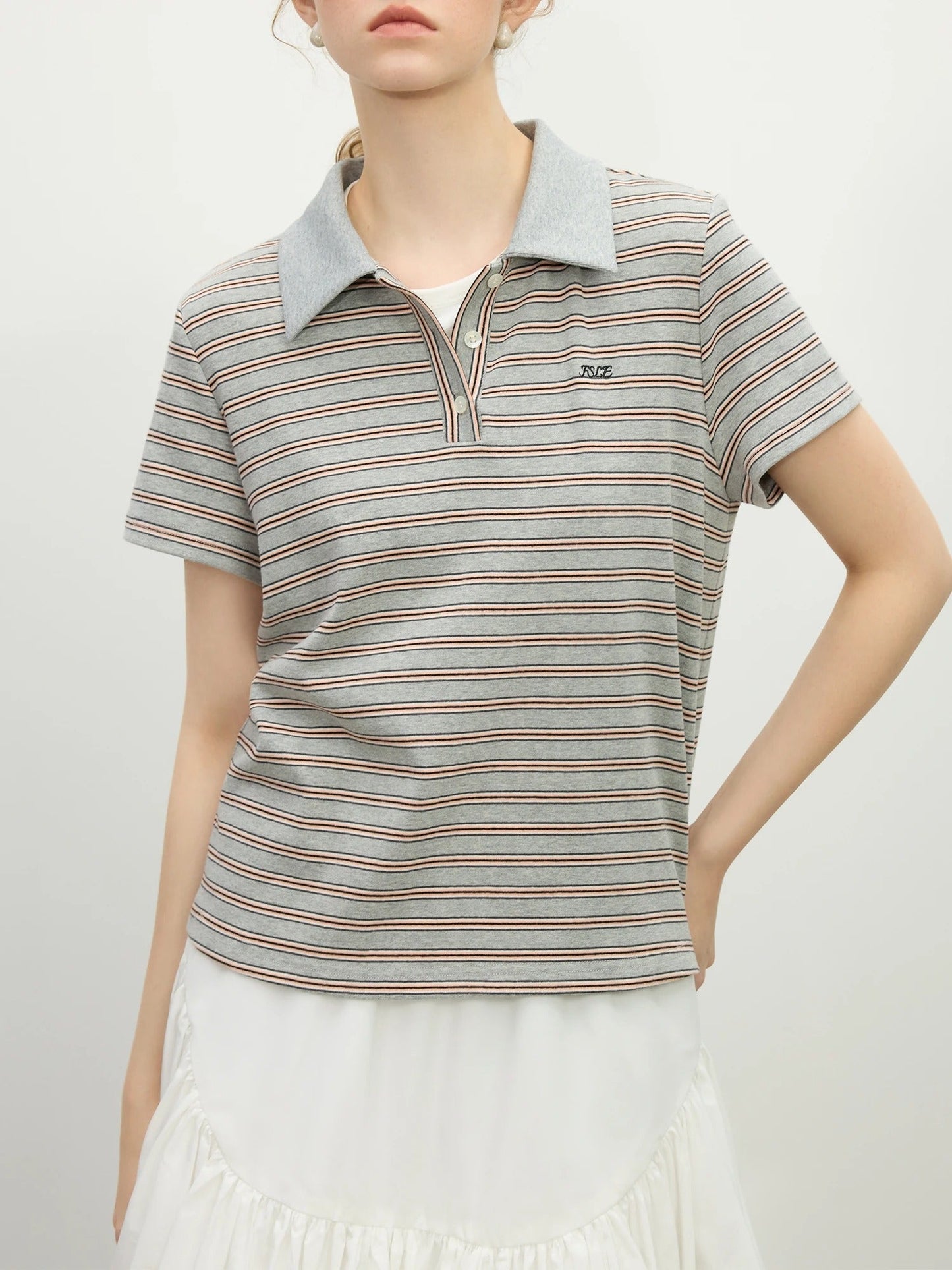Classic Striped Polo Shirt - BritishElegance