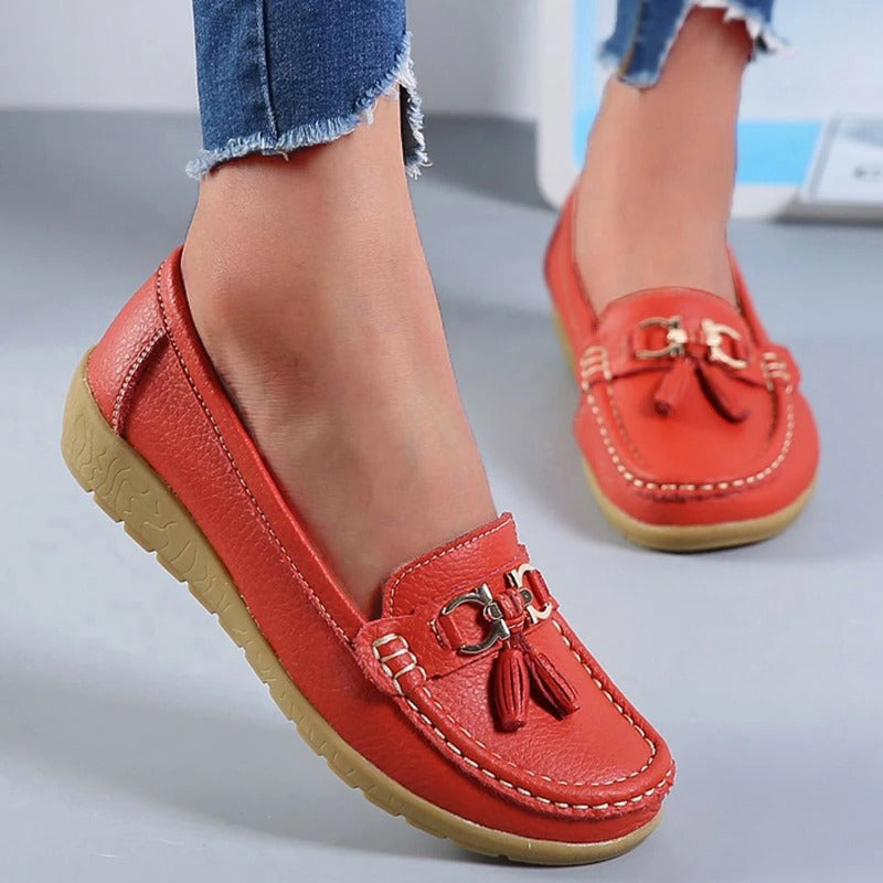 Stylish Fringed Comfort Moccasins - BritishElegance