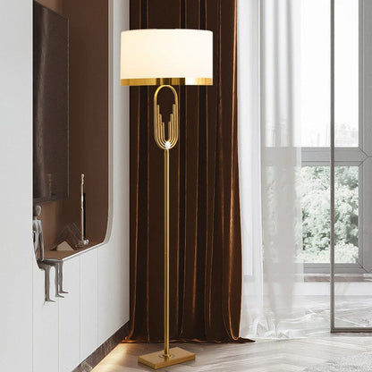 Luxury Gold Tone Art Deco Floor Lamp