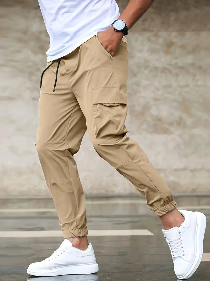 Men's Jacob Cargo Pants: Trendy Drawstring Style
