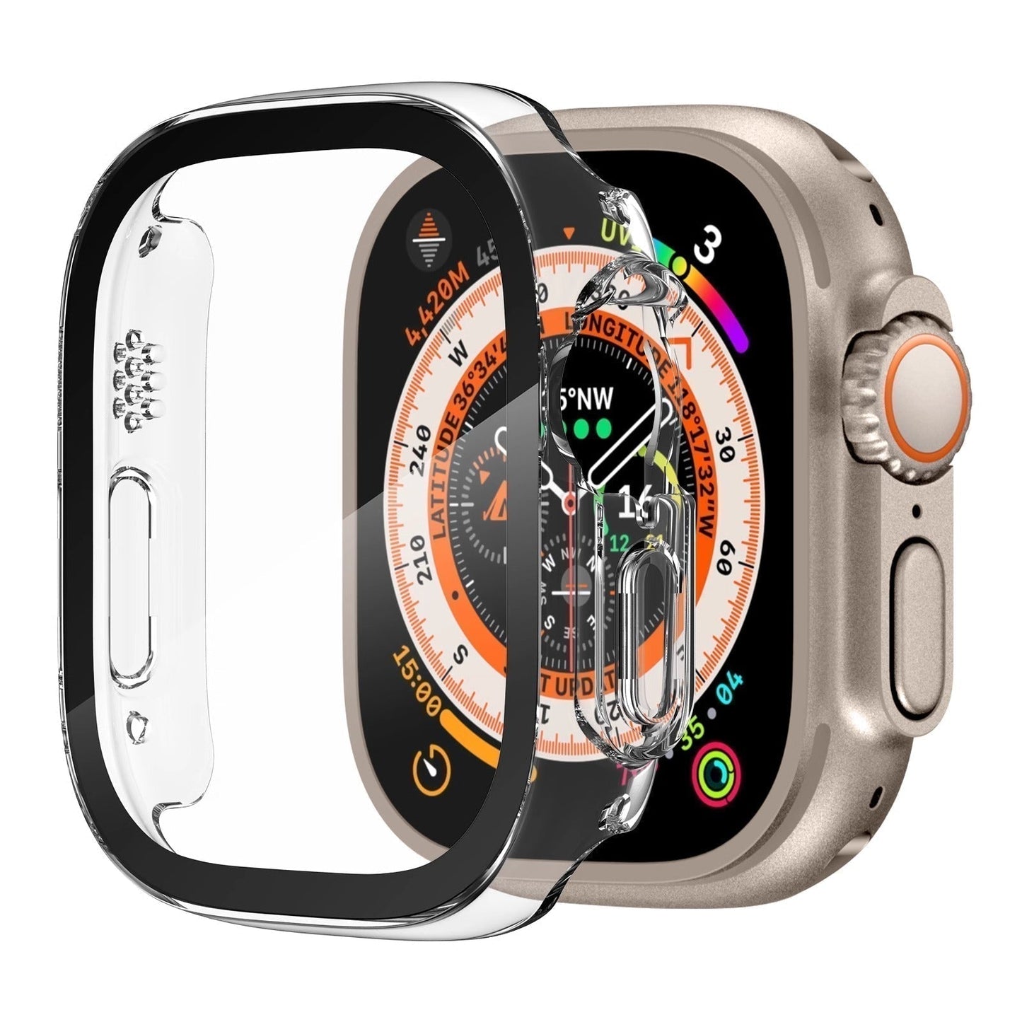 Tough Apple Watch Ultra Case With Clear Screen Guard