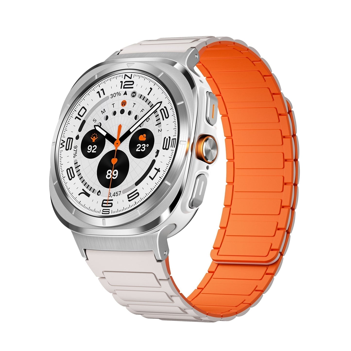 Flexible Magnetic Fitness Strap for Samsung Watch 7 Ultra