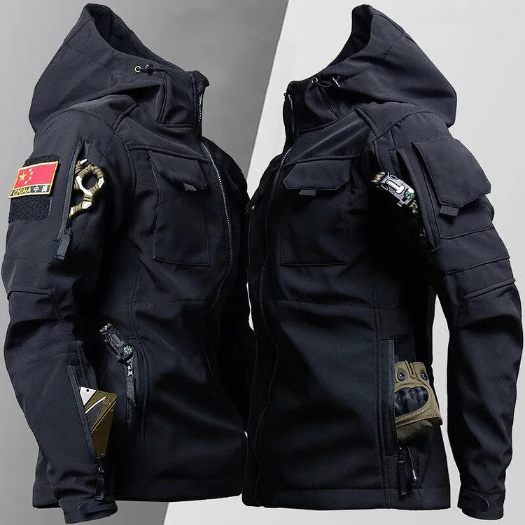 Men's Waterproof Military Hoodie Jacket