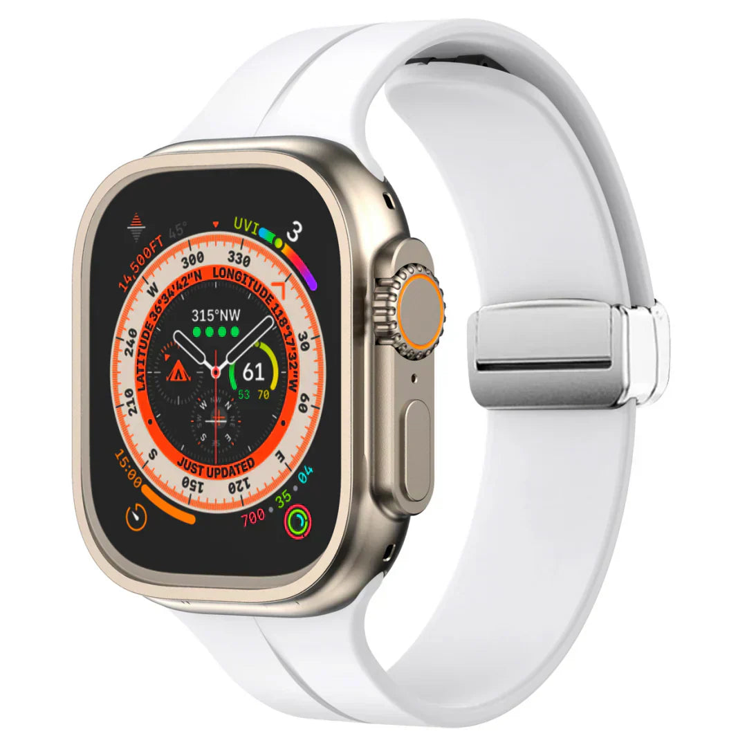 Slim Flexible Apple Watch Band With Strong Magnet