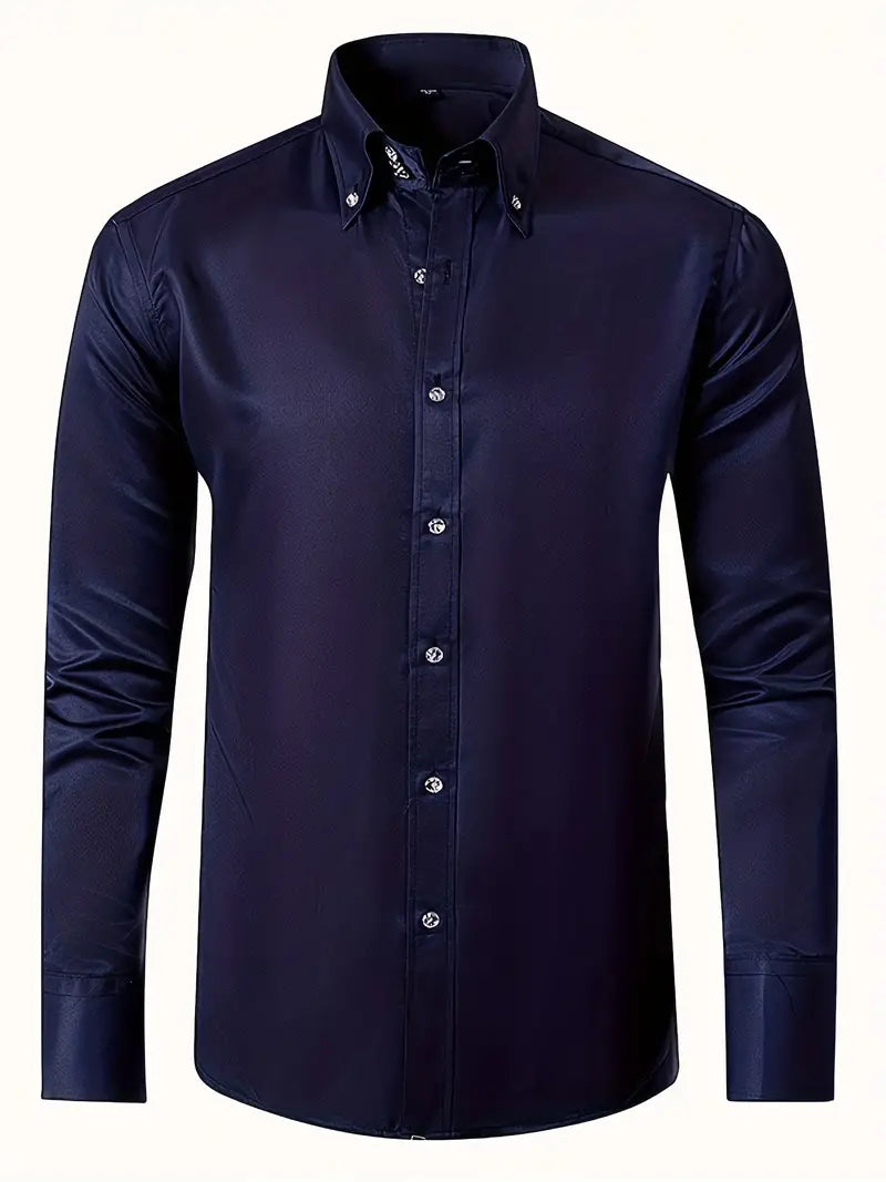 Classic Mens Dress Shirt with Buttons