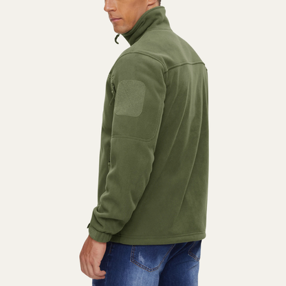 The Padova Men’s Warm  Tactical Fleece Jacket with Zipper Pockets