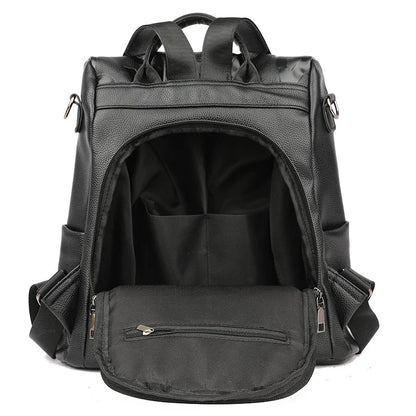 GuardGlam | Anti-Theft New Women Backpack High Quality Soft Leather Backpack
