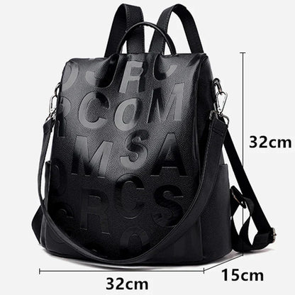 GuardGlam | Anti-Theft New Women Backpack High Quality Soft Leather Backpack