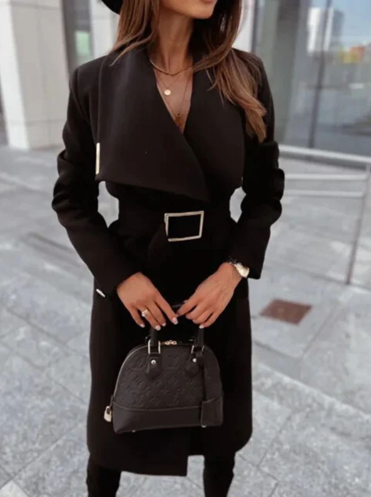 Classic Water Repellent Trench Coat with Belt