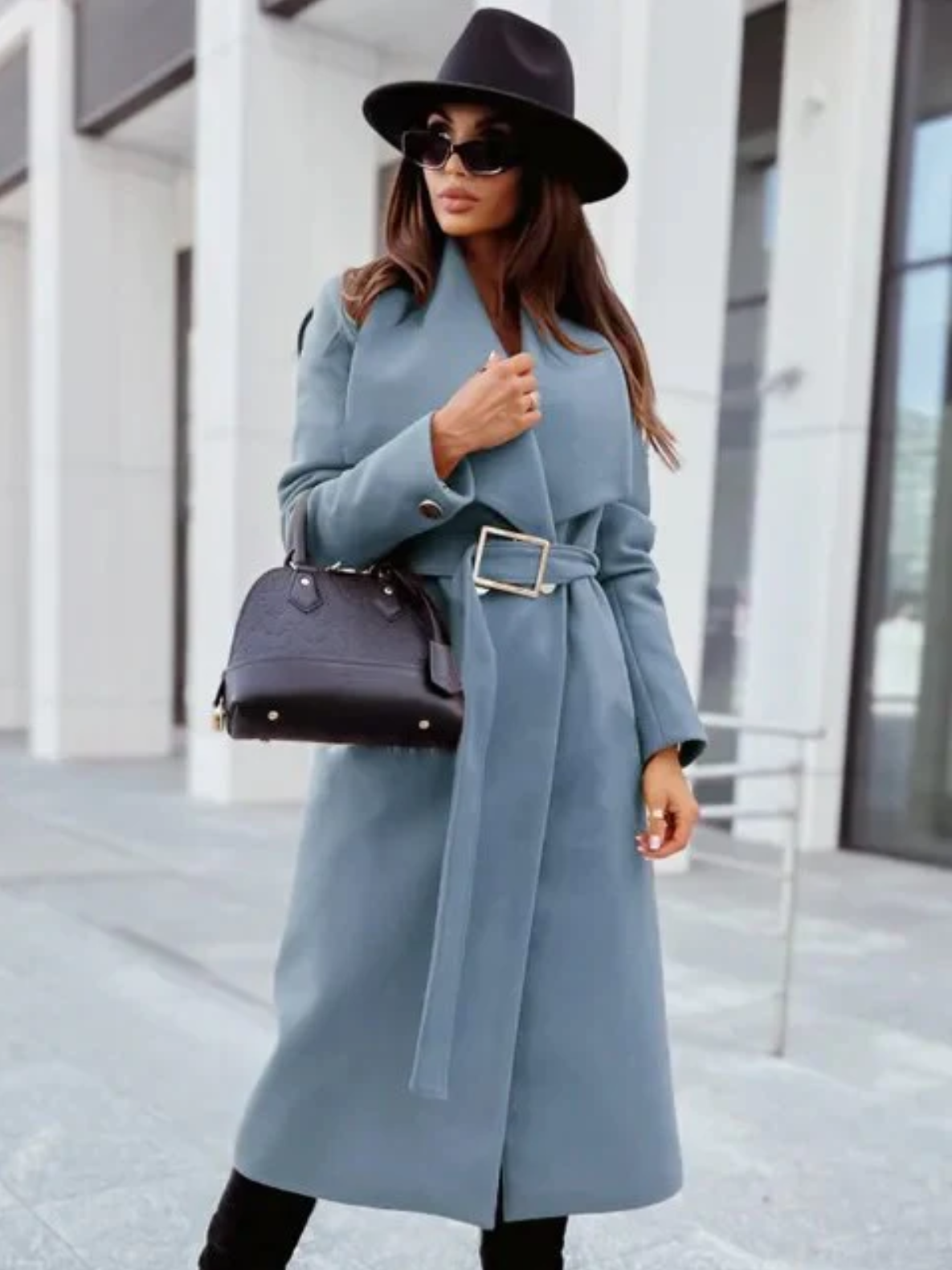 Classic Water Repellent Trench Coat with Belt