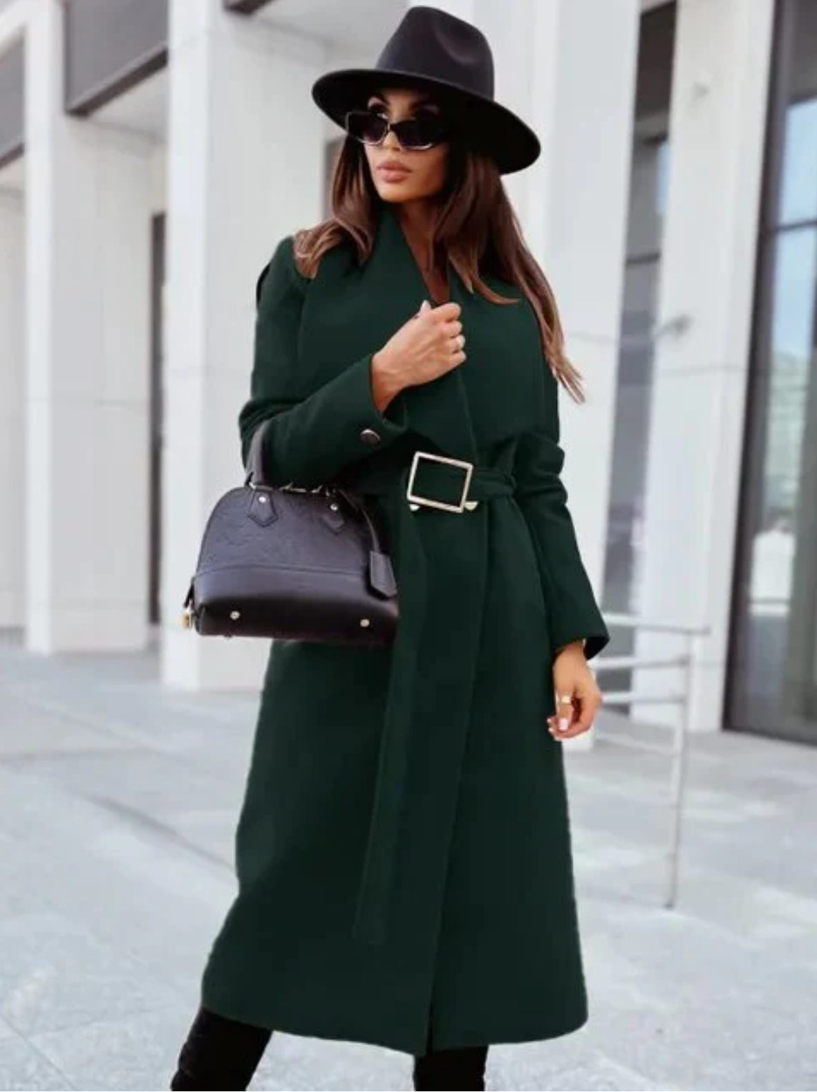Classic Water Repellent Trench Coat with Belt