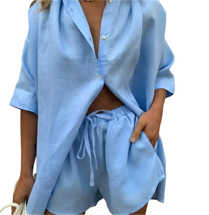 Comfortable 2-Piece Cotton Pajama Set