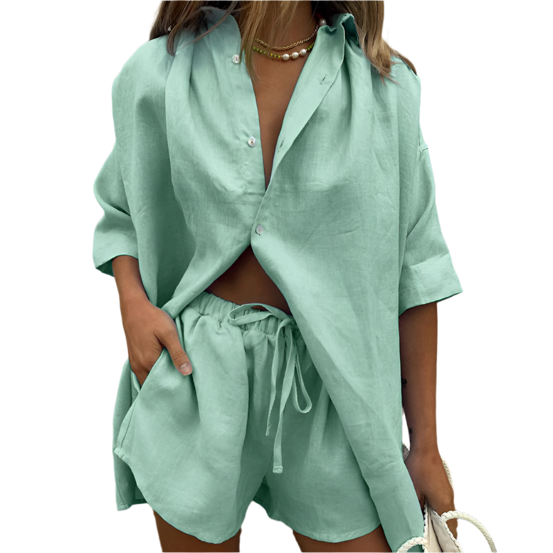 Comfortable 2-Piece Cotton Pajama Set