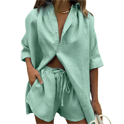 Comfortable 2-Piece Cotton Pajama Set