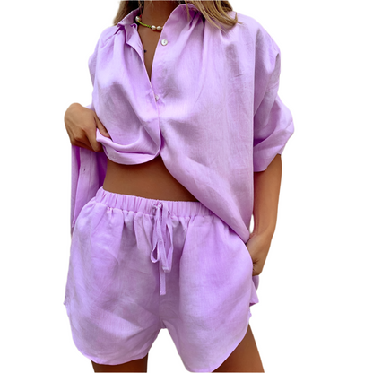 Comfortable 2-Piece Cotton Pajama Set
