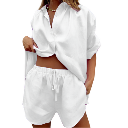 Comfortable 2-Piece Cotton Pajama Set