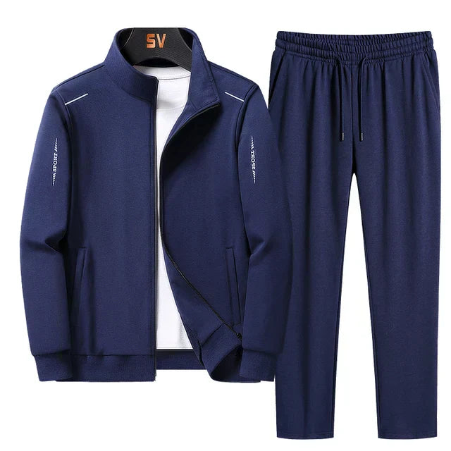 Men's Sporty 2 Piece Tracksuit with Joggers and Jacket