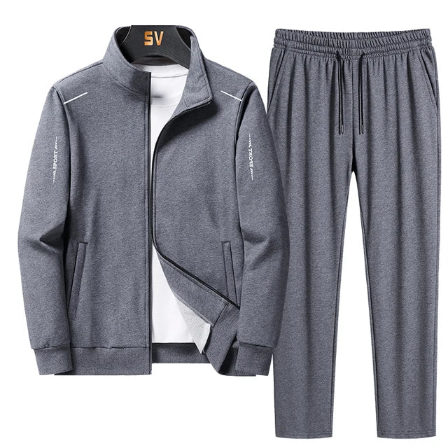 Men's Sporty 2 Piece Tracksuit with Joggers and Jacket