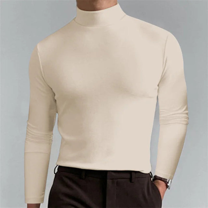 Cozy Men's Slim Fit Winter Fleece Sweater - BritishElegance