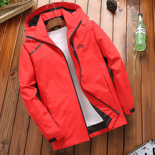 Waterproof Classic Mens Rain Jacket - BritishElegance