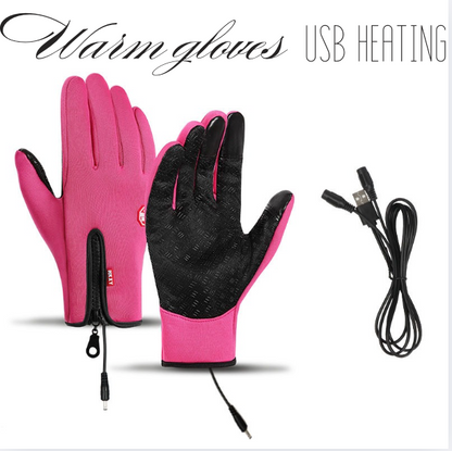 Outdoor Heated Gloves | Windproof & Waterproof – Plus Velvet Warmth