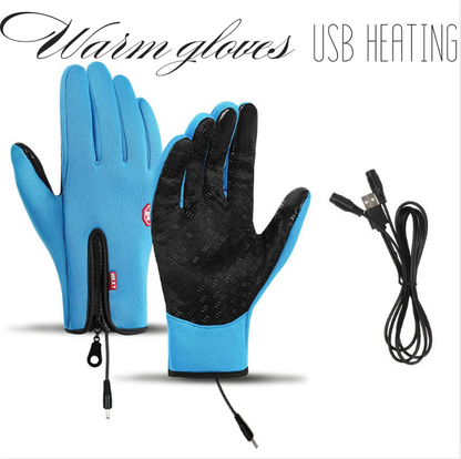 Outdoor Heated Gloves | Windproof & Waterproof – Plus Velvet Warmth