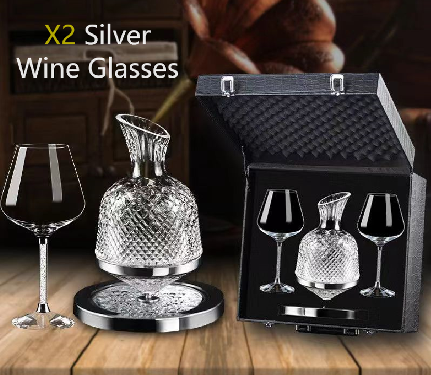 Premium Rotating Wine and Liquor Decanter