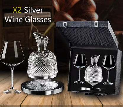 Premium Rotating Wine and Liquor Decanter