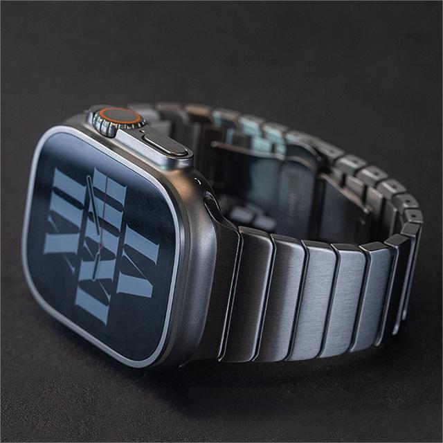 Stainless Steel Apple Watch Band with Secure Clasp - BritishElegance