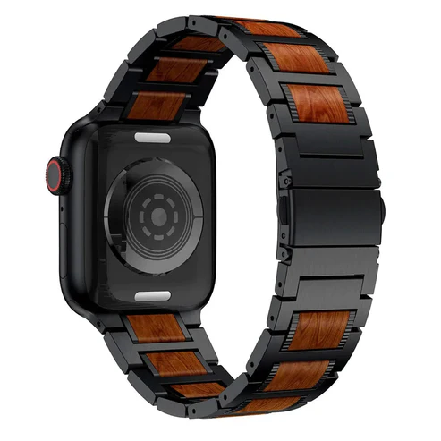 Brown Leather and Stainless Steel Watch Strap, Classic Style - BritishElegance