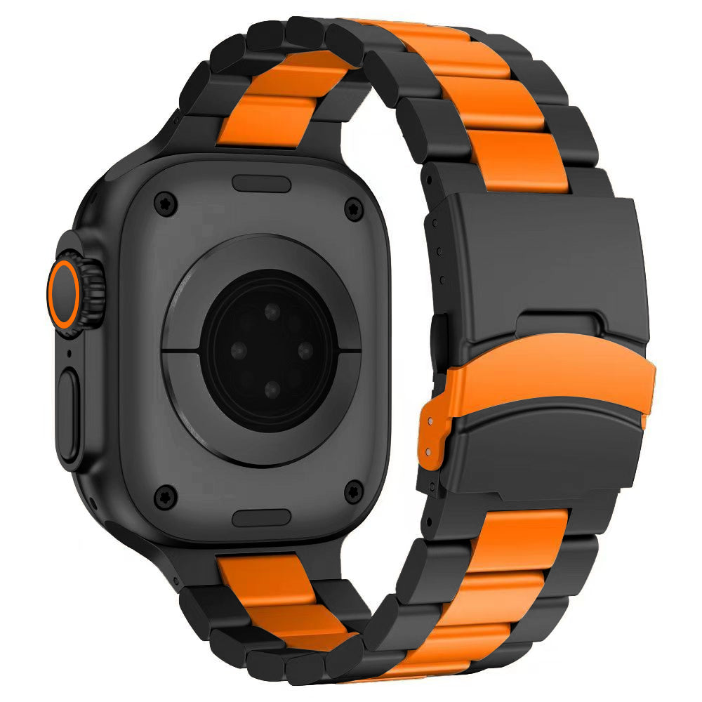 Durable Metal Strap for Apple Watch with Secure Buckle - BritishElegance