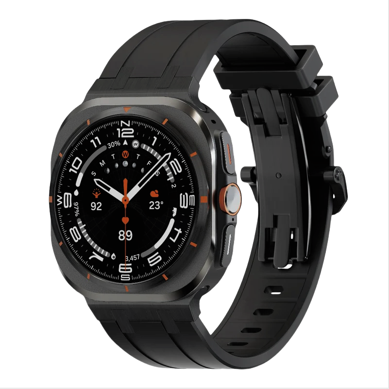 Durable Soft Strap with Metal Clip for Samsung Watch Ultra
