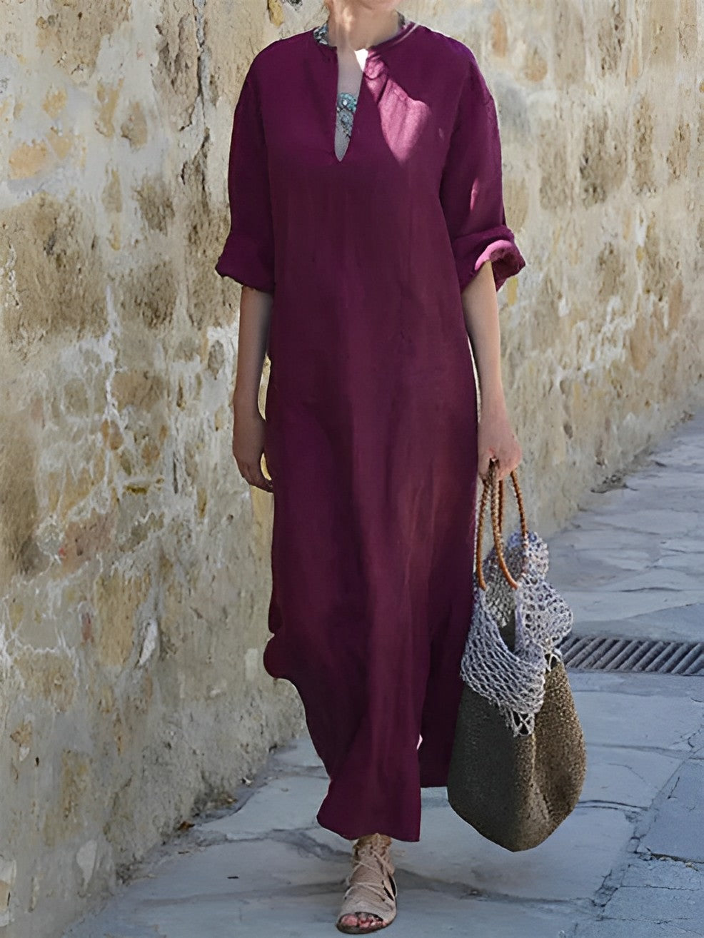 Chic Ladies Long Sundress for Warm Weather