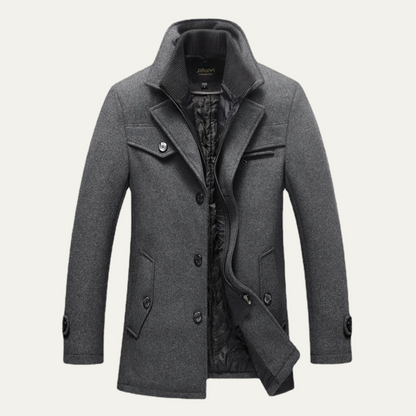The Stonemont Men’s Smart Casual Wool Blend Winter Coat