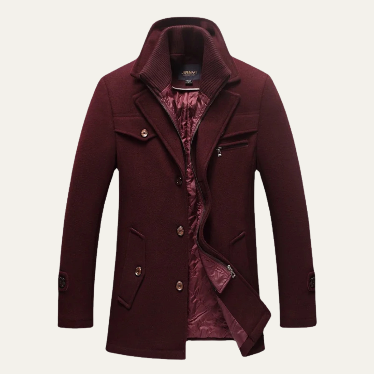 The Stonemont Men’s Smart Casual Wool Blend Winter Coat