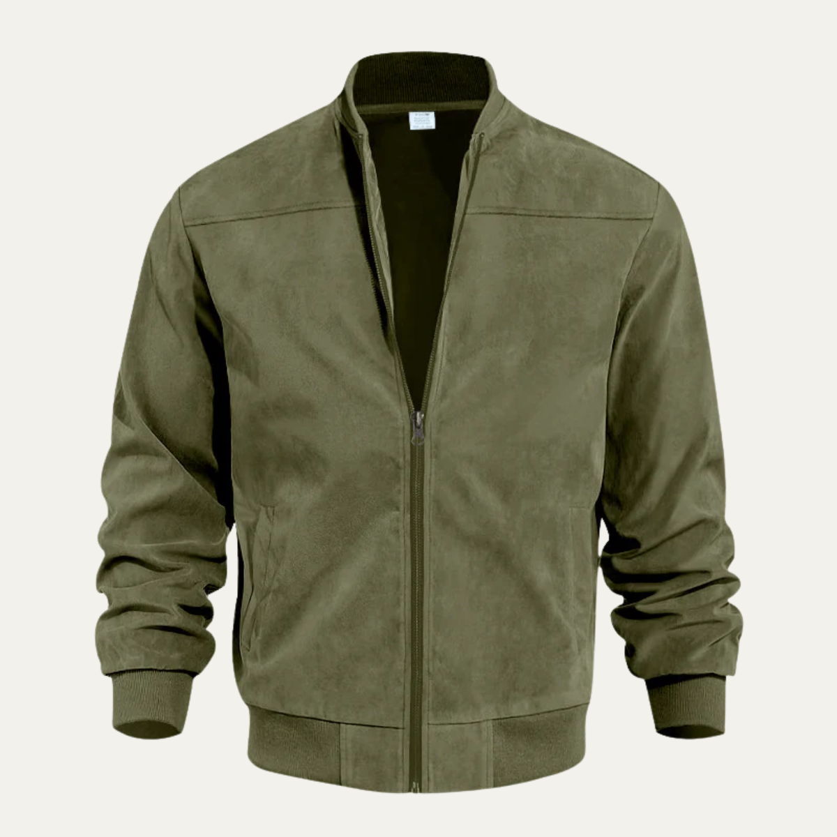 Men’s Suede Look Bomber Jacket
