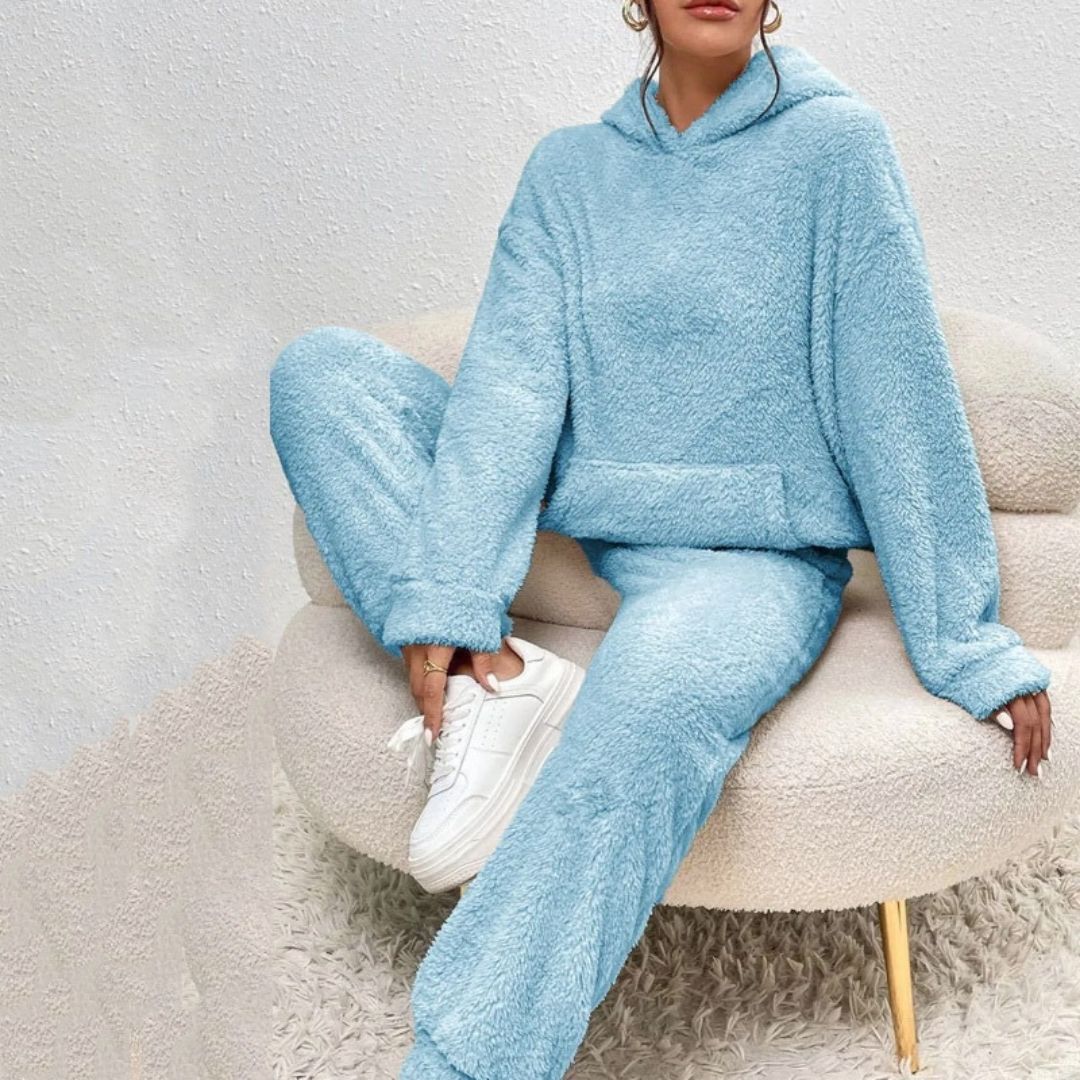 Soft Women's Fleece Winter Tracksuit Set - BritishElegance