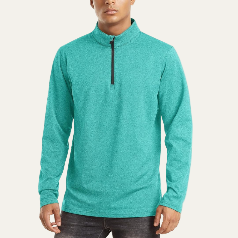 Men’s Technical Quarter Zip Stand Collar Shirt