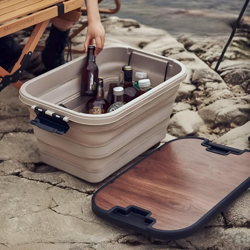 Portable Folding Storage Box for Camping Gear - BritishElegance