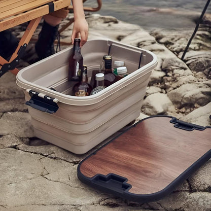 Portable Folding Storage Box for Camping Gear - BritishElegance