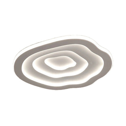 Stylish Wave Acrylic LED Ceiling Light with Soft White Glow - BritishElegance