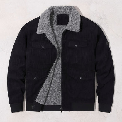 The Tallinn Fleece Lined Vintage Corduroy Jacket for Men