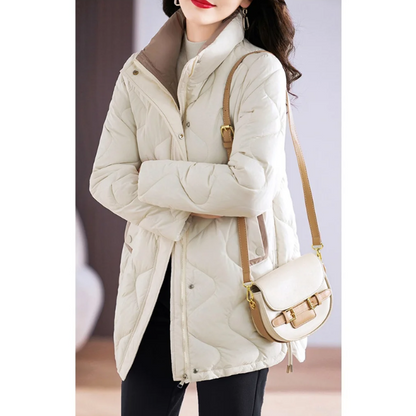 Warm Quilted Winter Coat for Women